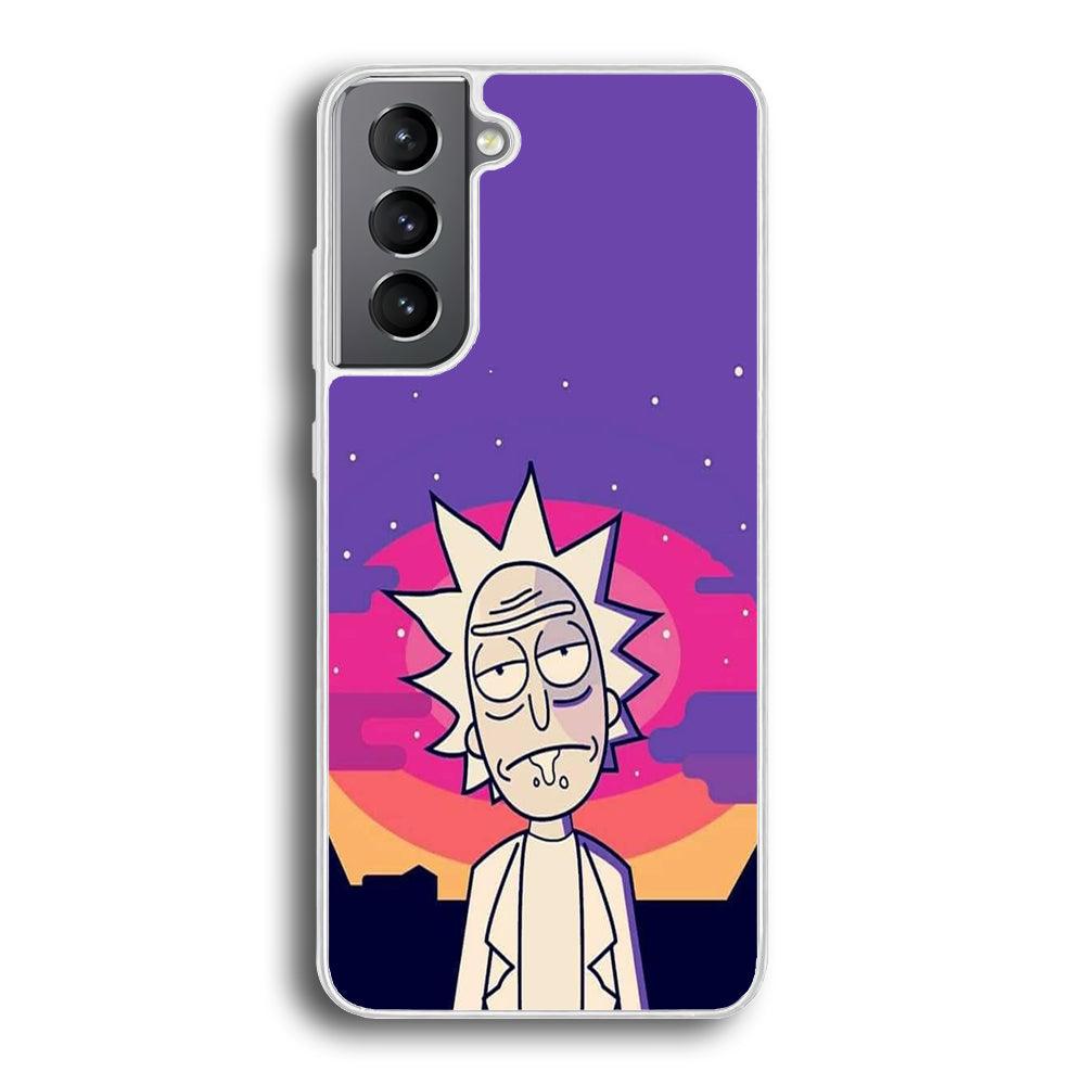 Rick and Morty Night Face Samsung Galaxy S21 Case-Oxvistore