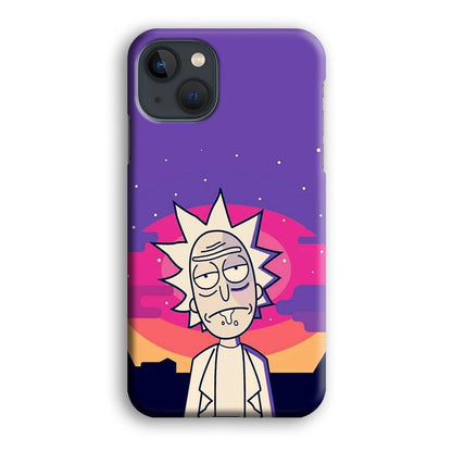 Rick and Morty Night Face iPhone 14 Case-Oxvistore