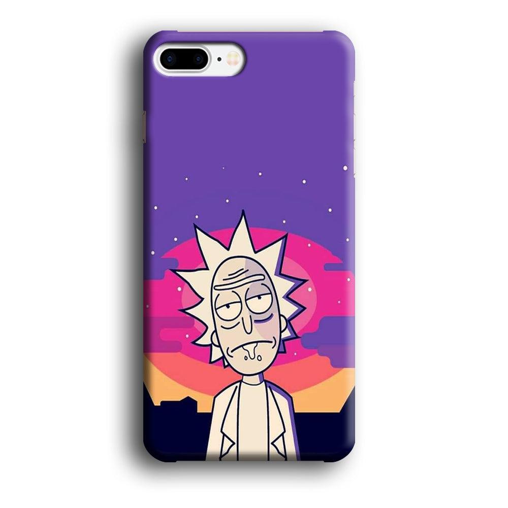 Rick and Morty Night Face iPhone 8 Plus Case-Oxvistore