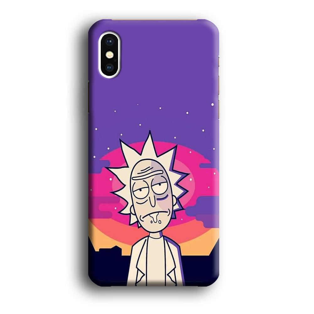 Rick and Morty Night Face iPhone Xs Max Case-Oxvistore