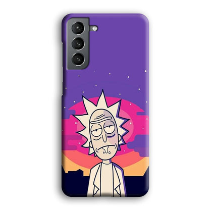 Rick and Morty Night Face Samsung Galaxy S21 Case-Oxvistore