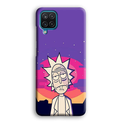 Rick and Morty Night Face Samsung Galaxy A12 Case-Oxvistore