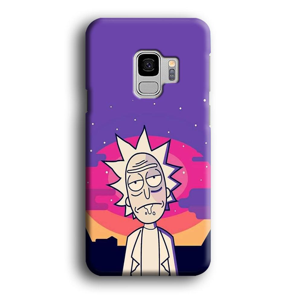 Rick and Morty Night Face Samsung Galaxy S9 Case-Oxvistore