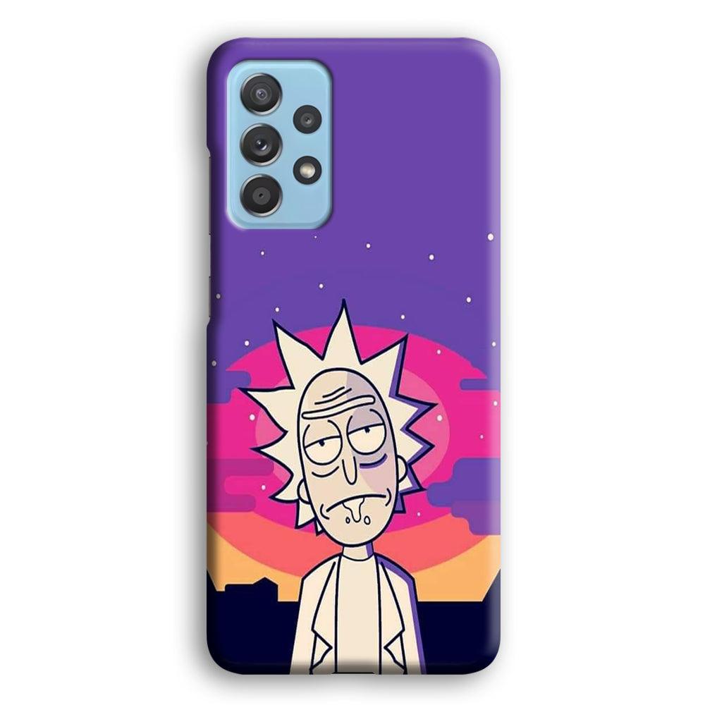 Rick and Morty Night Face Samsung Galaxy A72 Case-Oxvistore