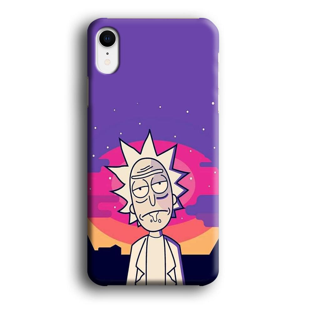 Rick and Morty Night Face iPhone XR Case-Oxvistore