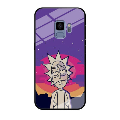 Rick and Morty Night Face Samsung Galaxy S9 Case-Oxvistore