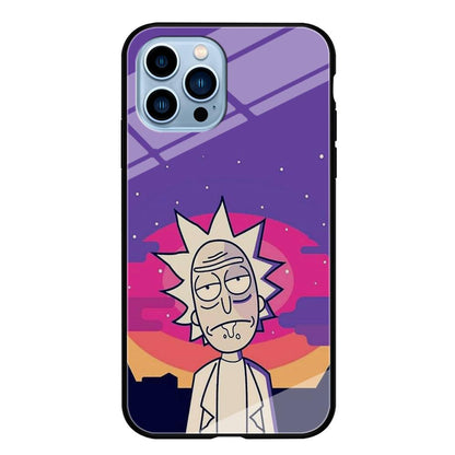 Rick and Morty Night Face iPhone 15 Pro Case-Oxvistore