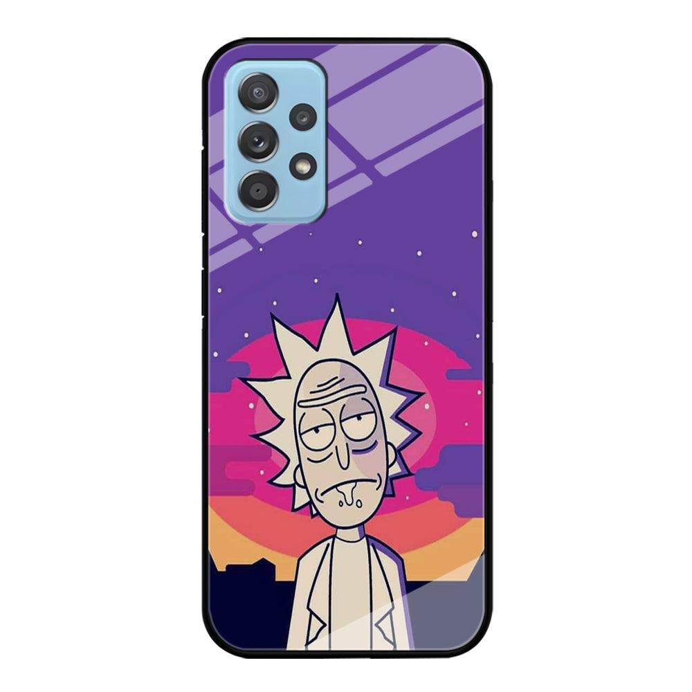 Rick and Morty Night Face Samsung Galaxy A72 Case-Oxvistore