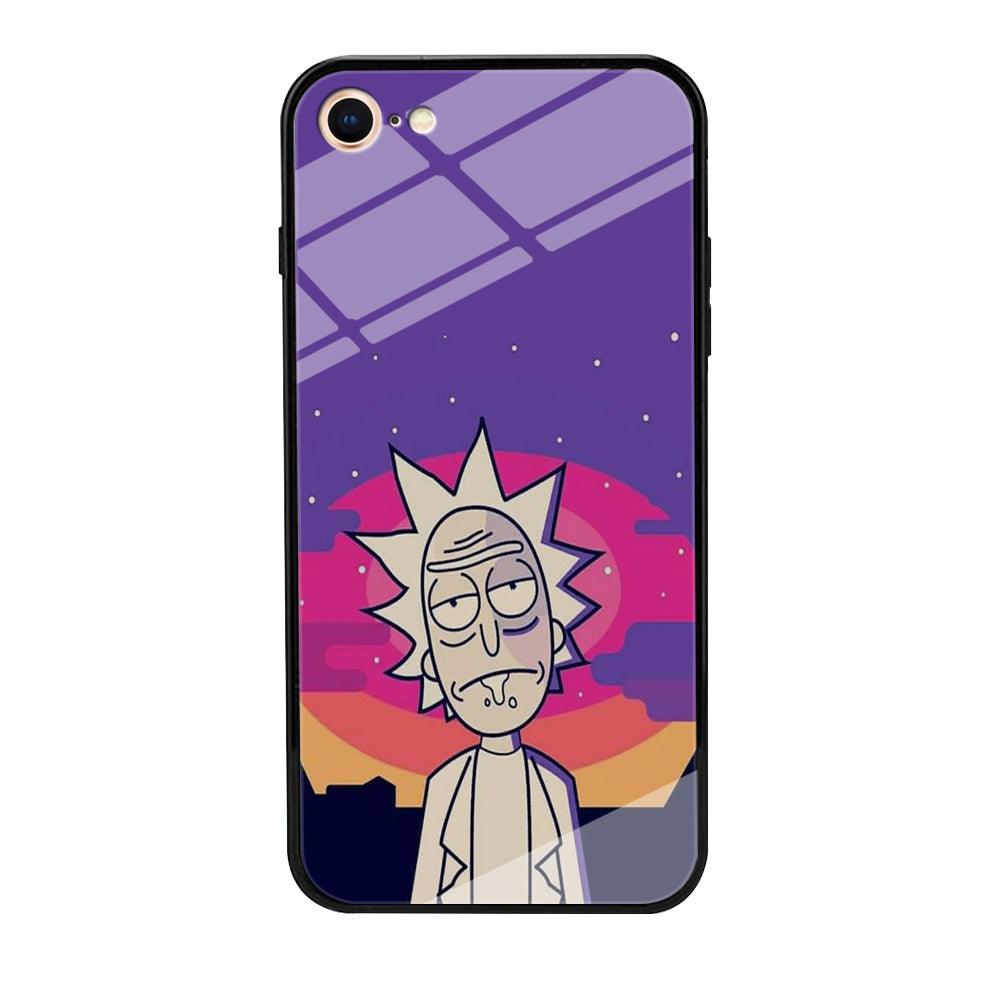 Rick and Morty Night Face iPhone 8 Case-Oxvistore