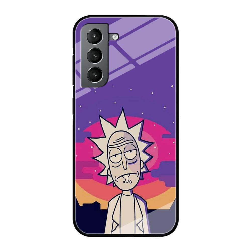 Rick and Morty Night Face Samsung Galaxy S21 Case-Oxvistore