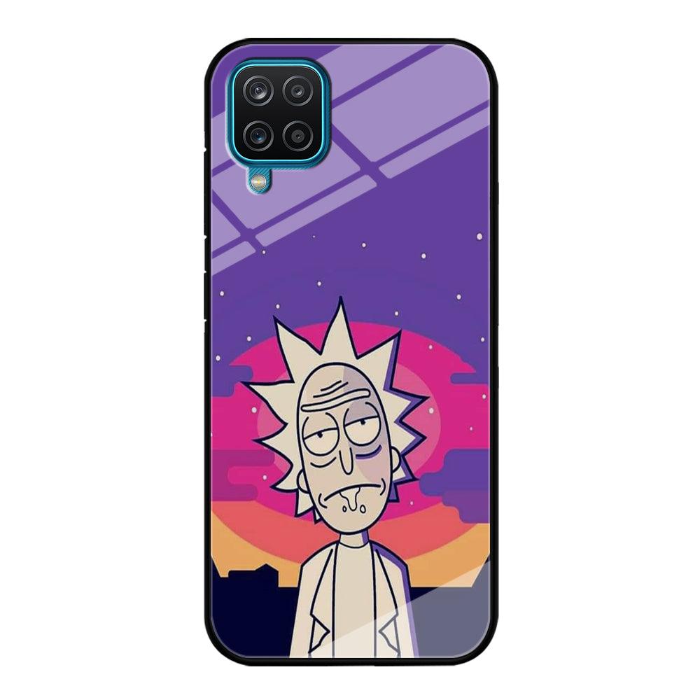 Rick and Morty Night Face Samsung Galaxy A12 Case-Oxvistore