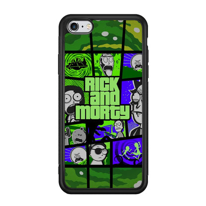 Rick and Morty Shapes of Gaming iPhone 6 | 6s Case-Oxvistore