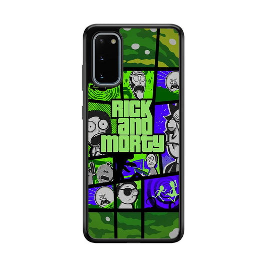 Rick and Morty Shapes of Gaming Samsung Galaxy S20 Case-Oxvistore