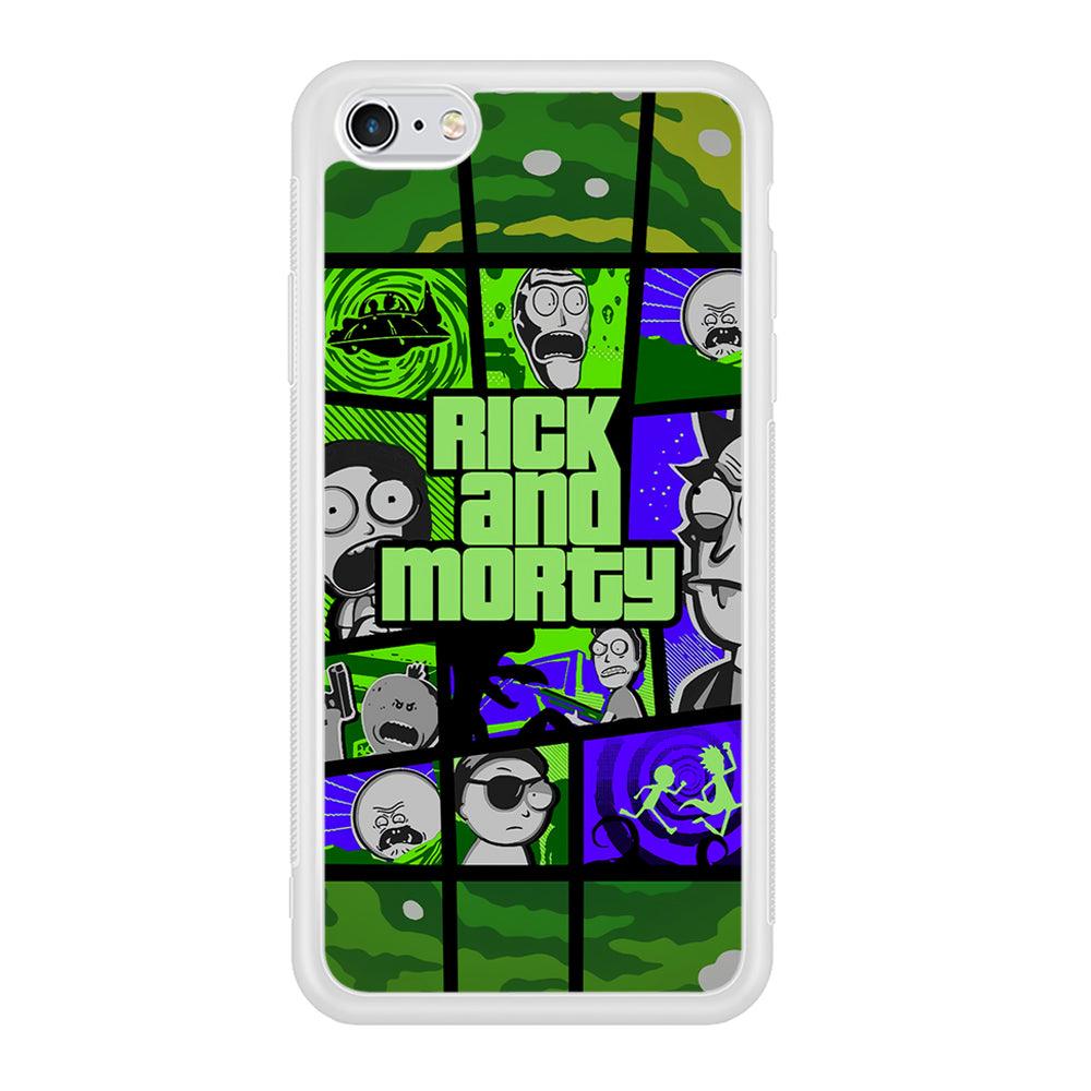 Rick and Morty Shapes of Gaming iPhone 6 | 6s Case-Oxvistore