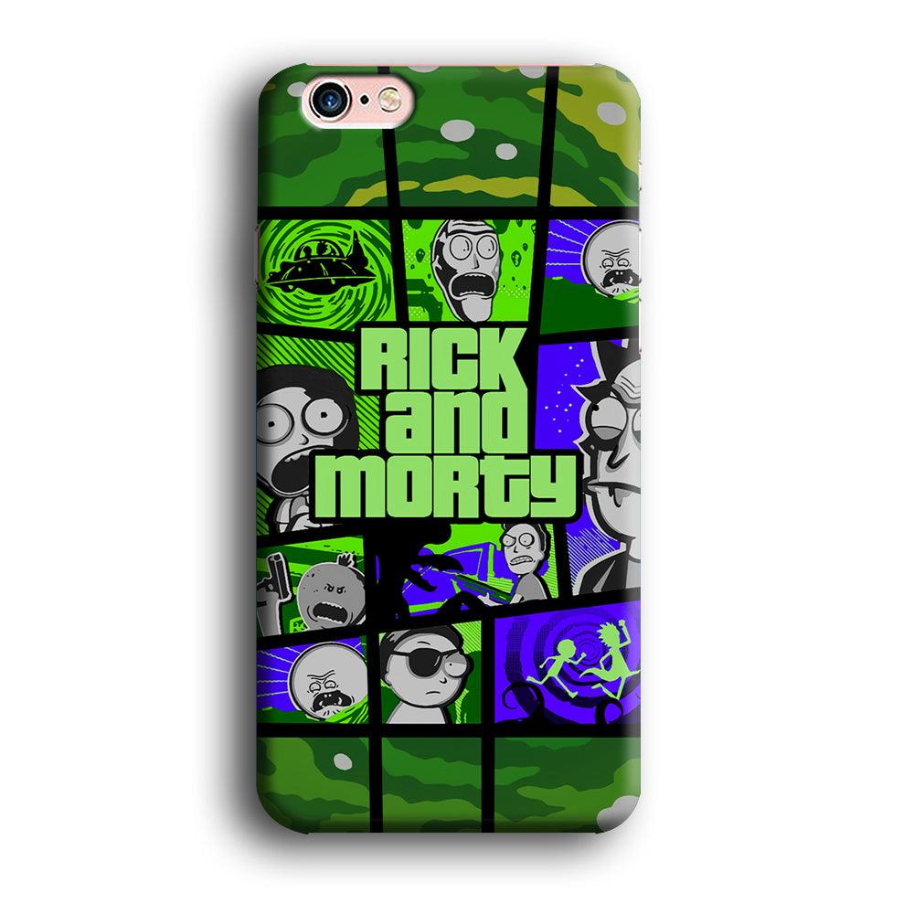 Rick and Morty Shapes of Gaming iPhone 6 | 6s Case-Oxvistore