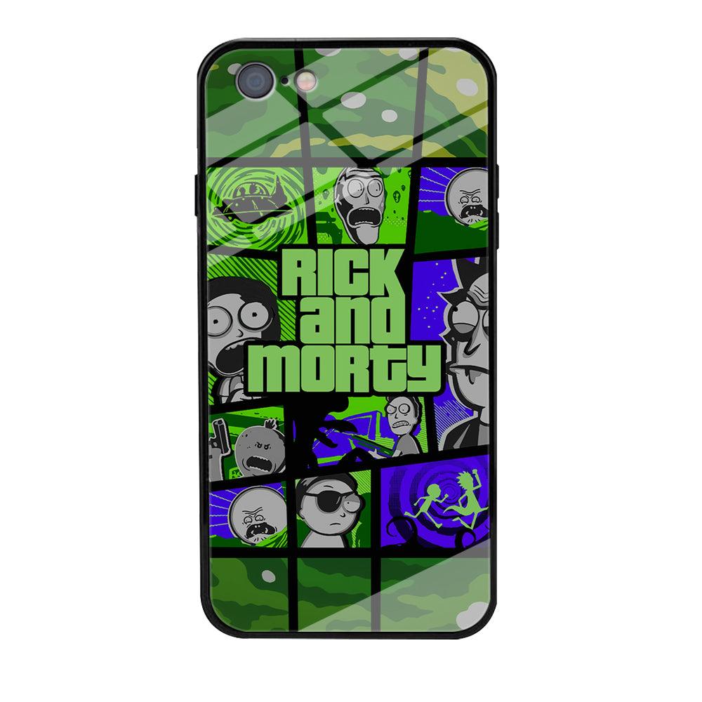 Rick and Morty Shapes of Gaming iPhone 6 Plus | 6s Plus Case-Oxvistore