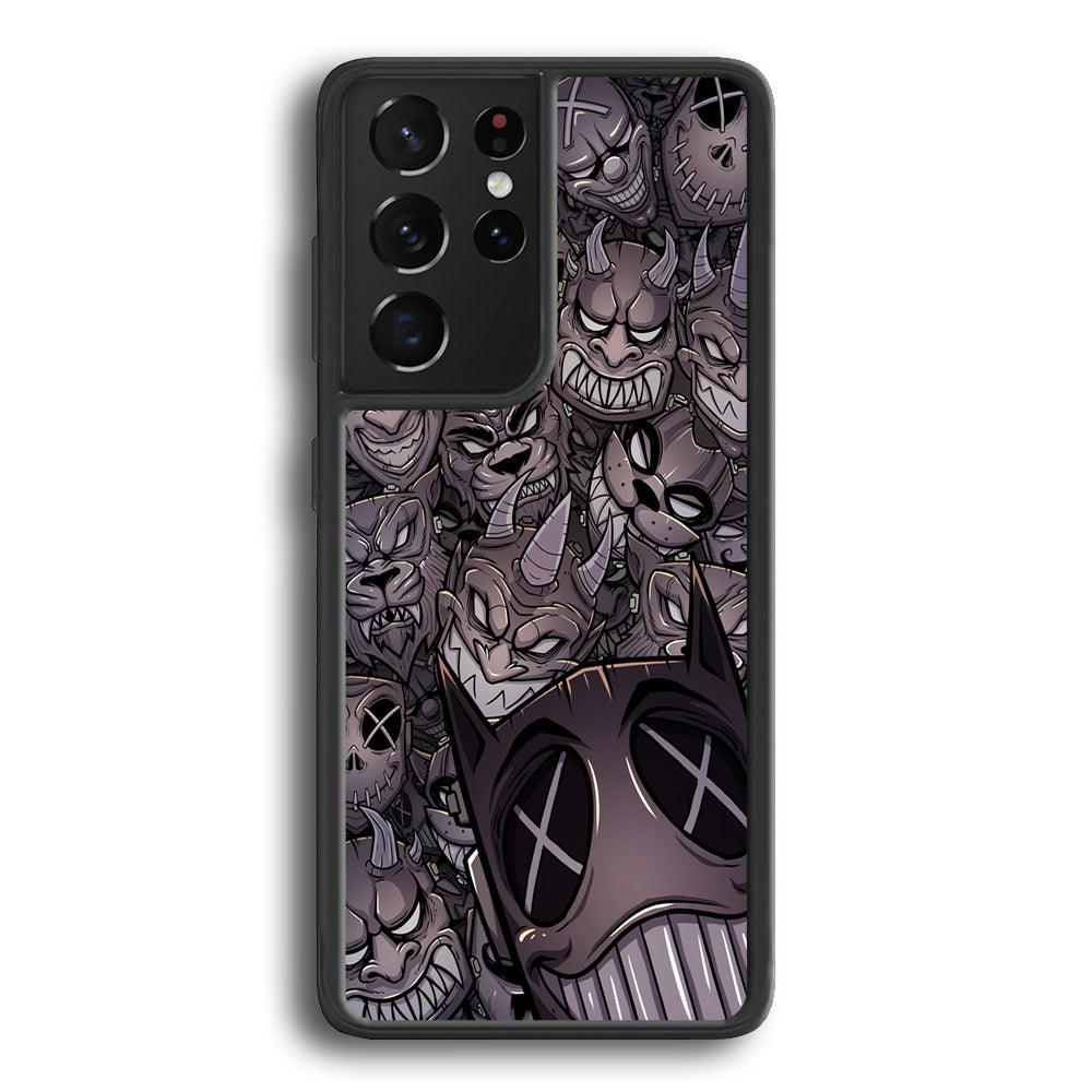 Ridicule from Underground Samsung Galaxy S23 Ultra Case-Rubber Black (2D Case)-Oxvistore