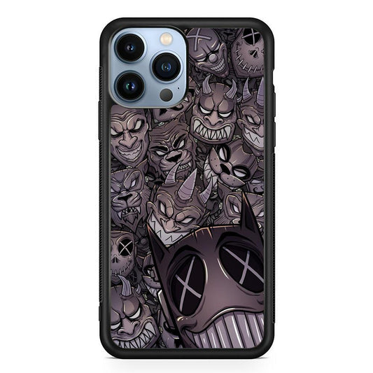 Ridicule from Underground iPhone 14 Pro Case-Rubber Black (2D Case)-Oxvistore