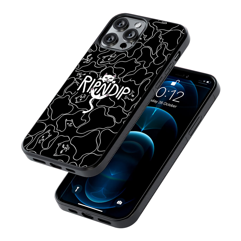 Rip N Dip Black Camo 2D Rubber Phone Case-Oxvistore
