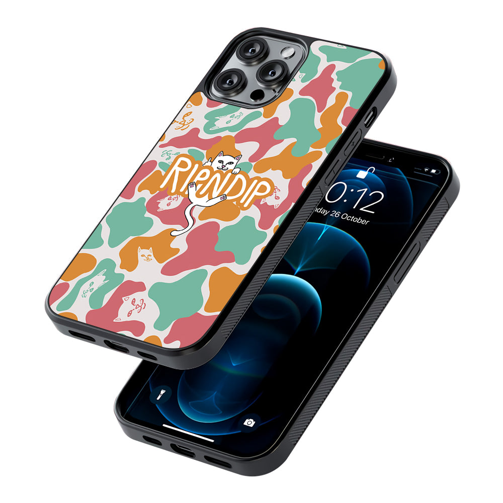 Rip N Dip Colorfull Camo 2D Rubber Phone Case-Oxvistore