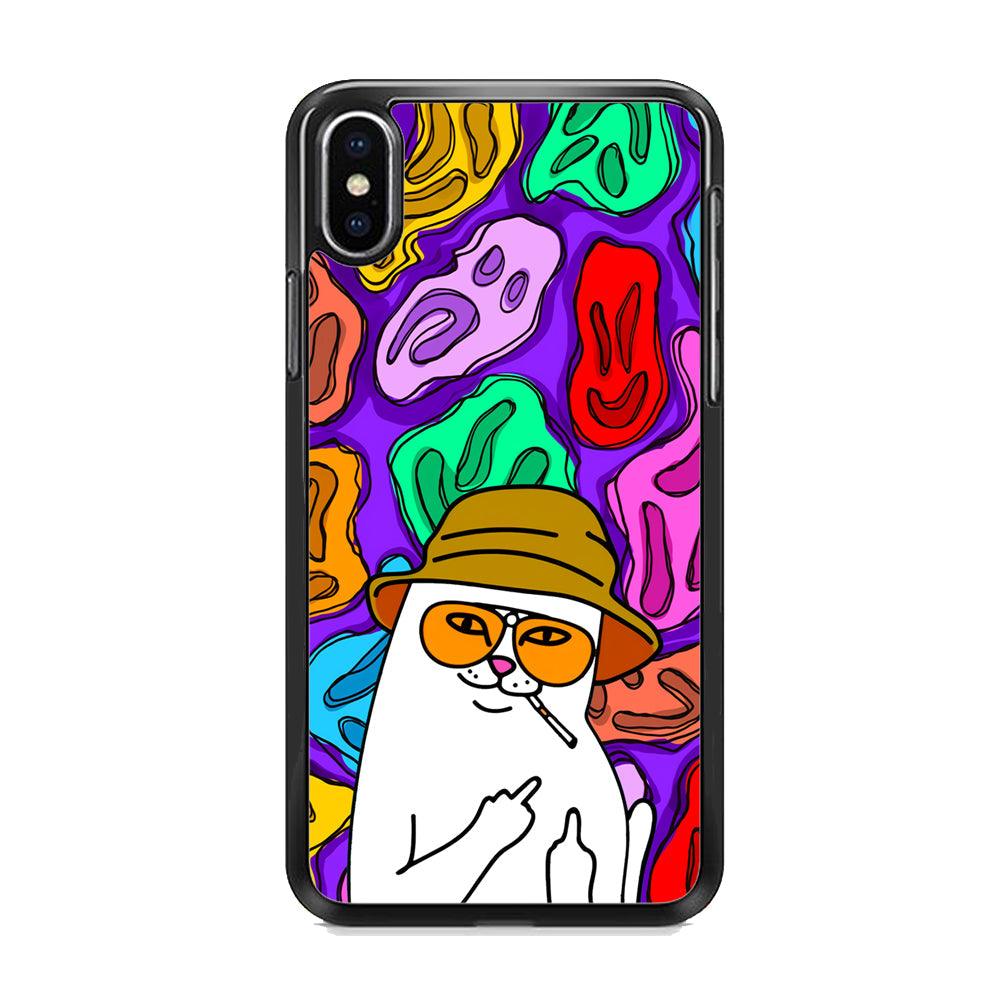 Rip N Dip Scary Master iPhone X Case-Rubber Black (2D Case)-Oxvistore