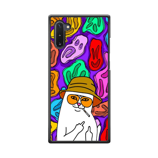 Rip N Dip Scary Master Samsung Galaxy Note 10 Case-Rubber Black (2D Case)-Oxvistore