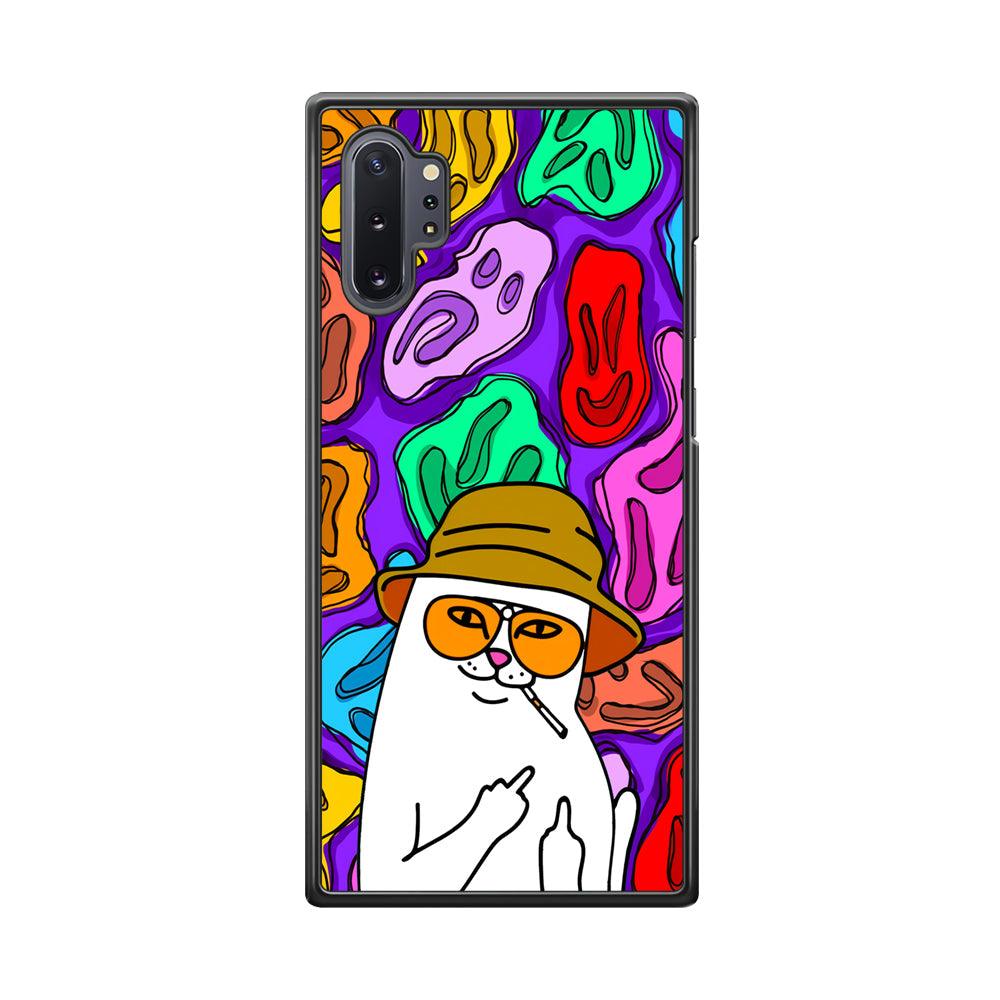 Rip N Dip Scary Master Samsung Galaxy Note 10 Plus Case-Rubber Black (2D Case)-Oxvistore