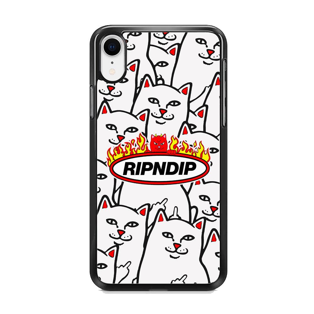 Rip N Dip Spirit Flames iPhone XR Case-Rubber Black (2D Case)-Oxvistore