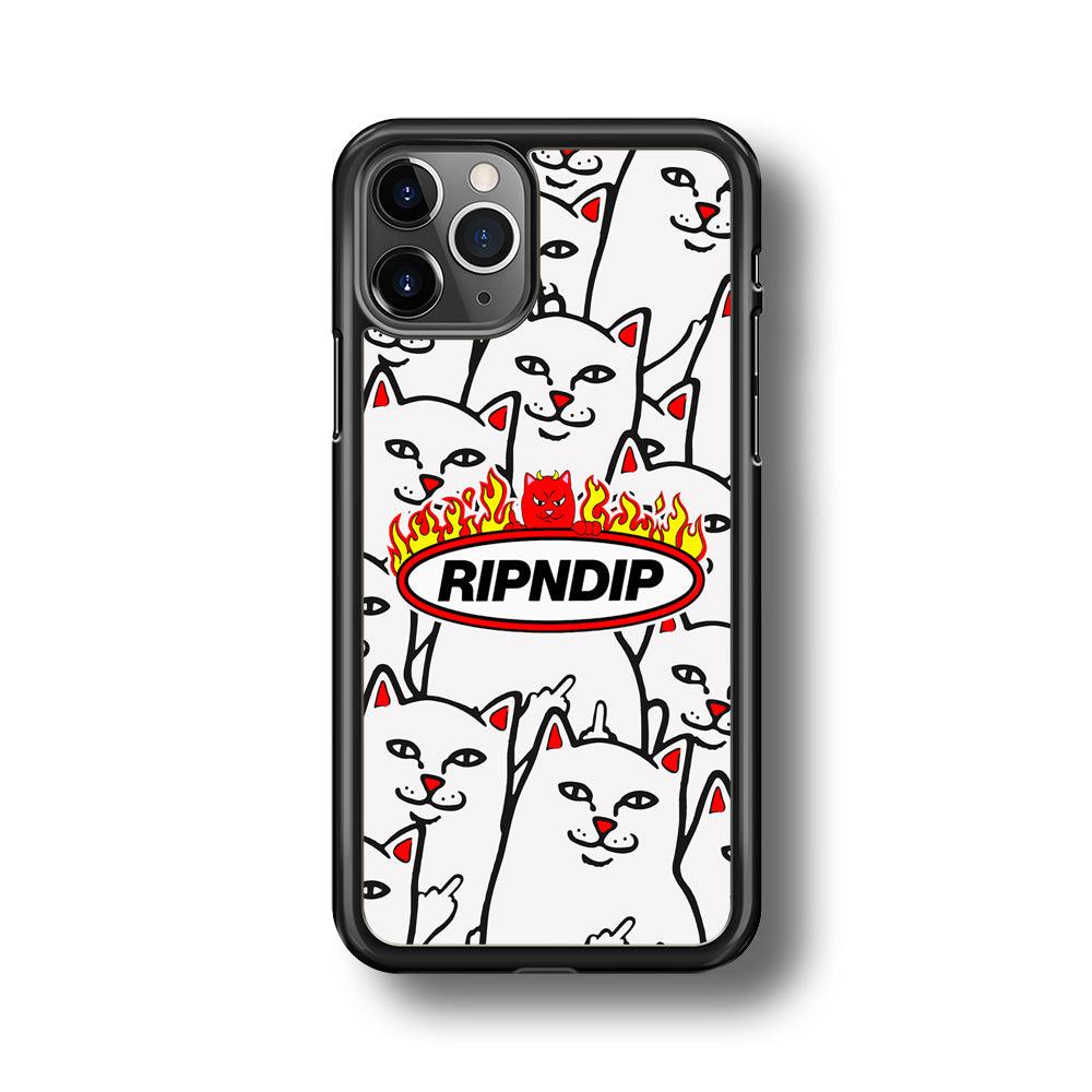 Rip N Dip Spirit Flames iPhone 11 Pro Max Case-Rubber Black (2D Case)-Oxvistore