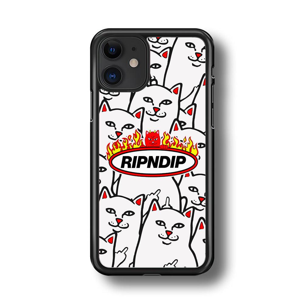 Rip N Dip Spirit Flames iPhone 11 Case-Rubber Black (2D Case)-Oxvistore