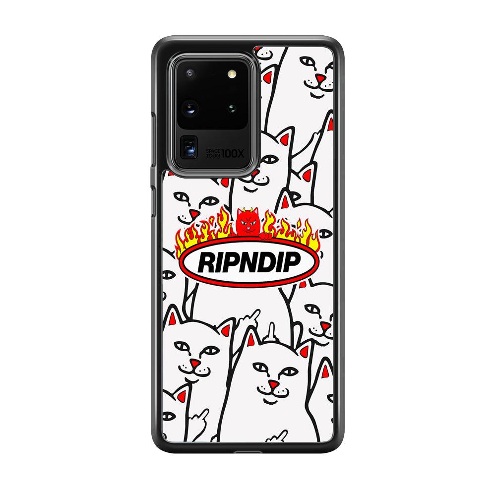 Rip N Dip Spirit Flames Samsung Galaxy S20 Ultra Case-Rubber Black (2D Case)-Oxvistore