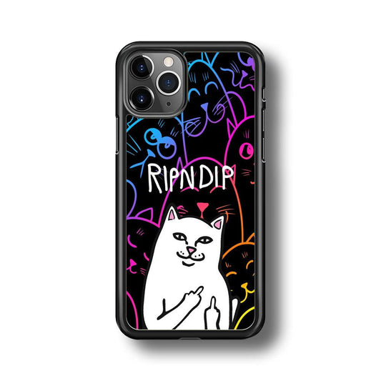 Rip n Dip Gang Vibes iPhone 11 Pro Max Case-Rubber Black (2D Case)-Oxvistore