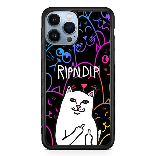 Rip n Dip Gang Vibes iPhone 14 Pro Case-Rubber Black (2D Case)-Oxvistore