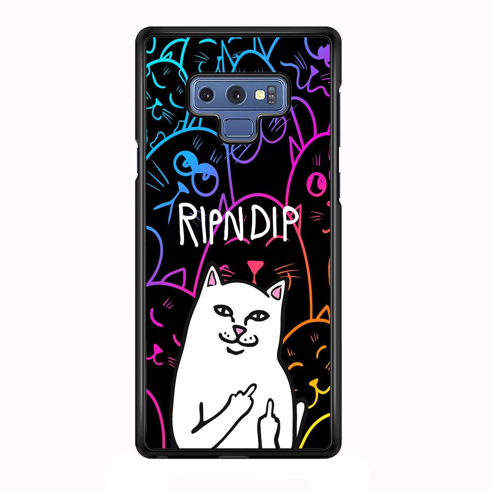 Rip n Dip Gang Vibes Samsung Galaxy Note 9 Case-Rubber Black (2D Case)-Oxvistore