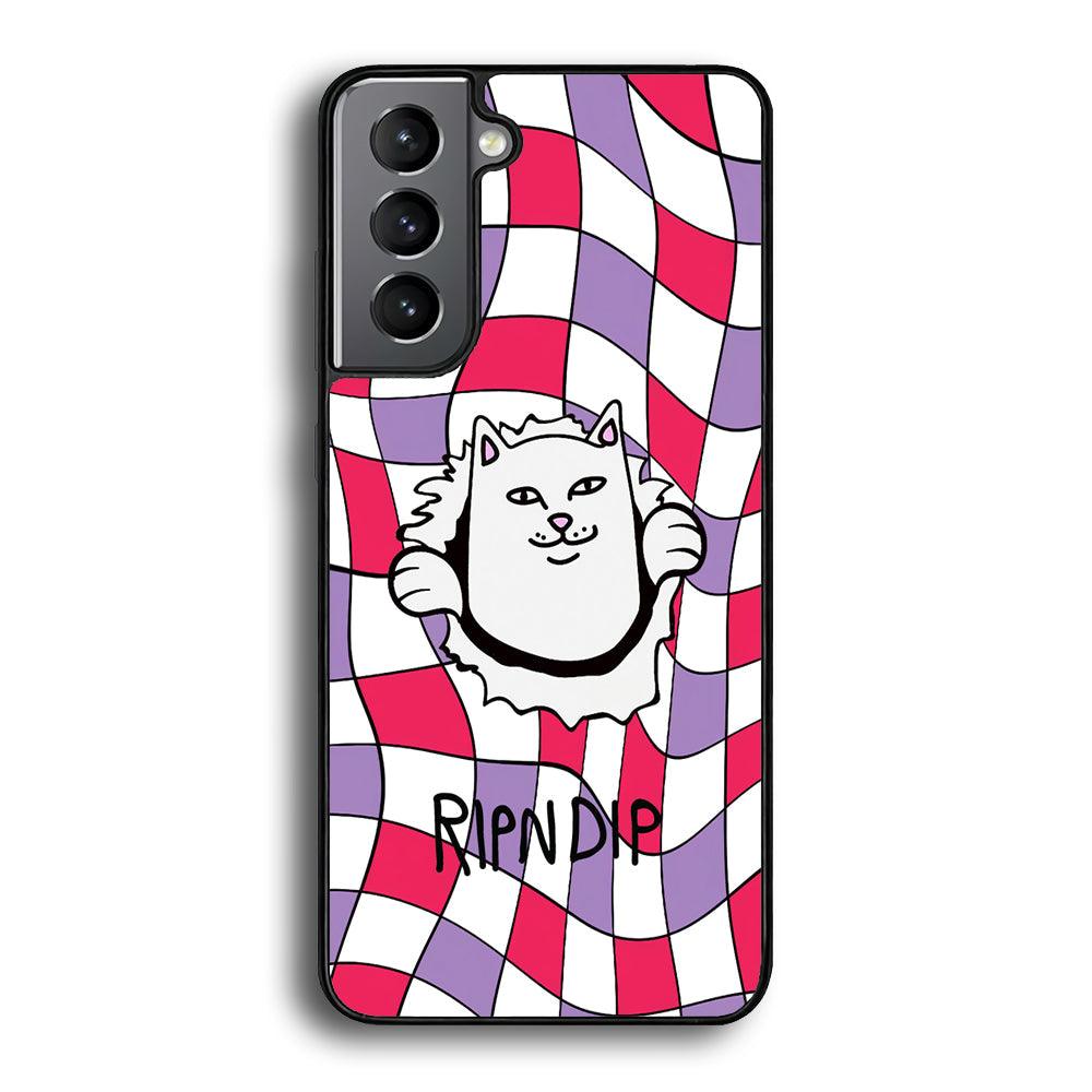 Rip n Dip Liquify Wall Samsung Galaxy S23 Plus Case-Rubber Black (2D Case)-Oxvistore