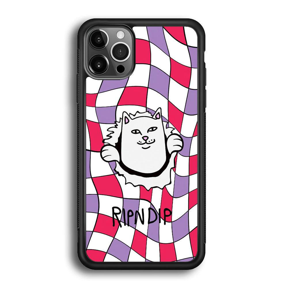 Rip n Dip Liquify Wall iPhone 12 Pro Max Case-Rubber Black (2D Case)-Oxvistore