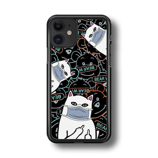 Rip n Dip Mask Master iPhone 11 Case-Rubber Black (2D Case)-Oxvistore
