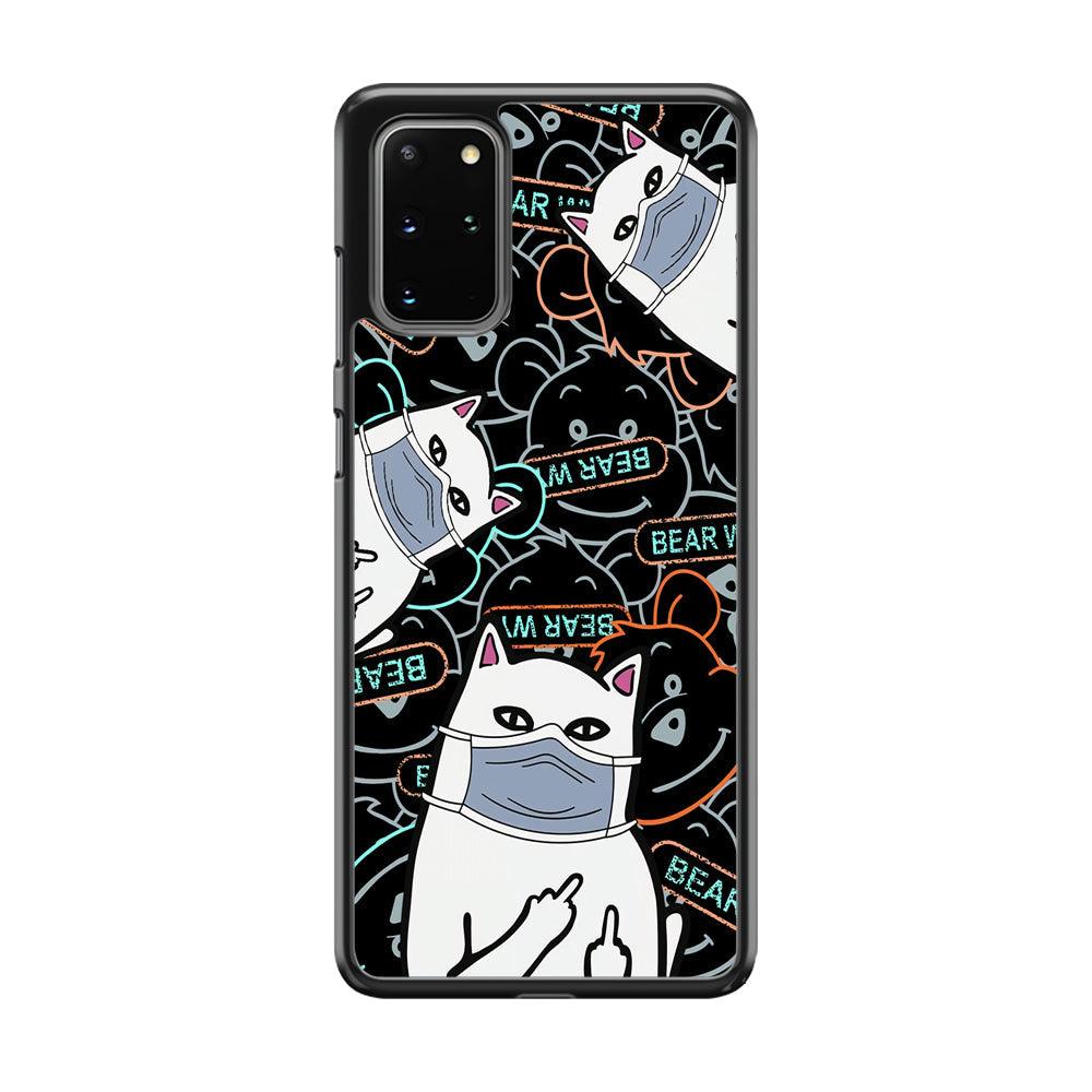 Rip n Dip Mask Master Samsung Galaxy S20 Plus Case-Rubber Black (2D Case)-Oxvistore