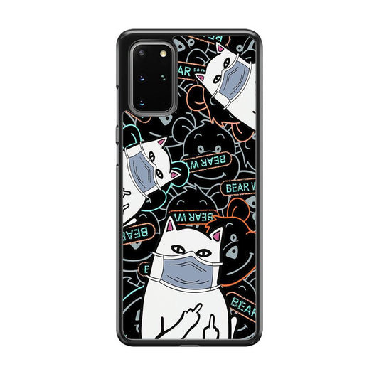 Rip n Dip Mask Master Samsung Galaxy S20 Plus Case-Rubber Black (2D Case)-Oxvistore