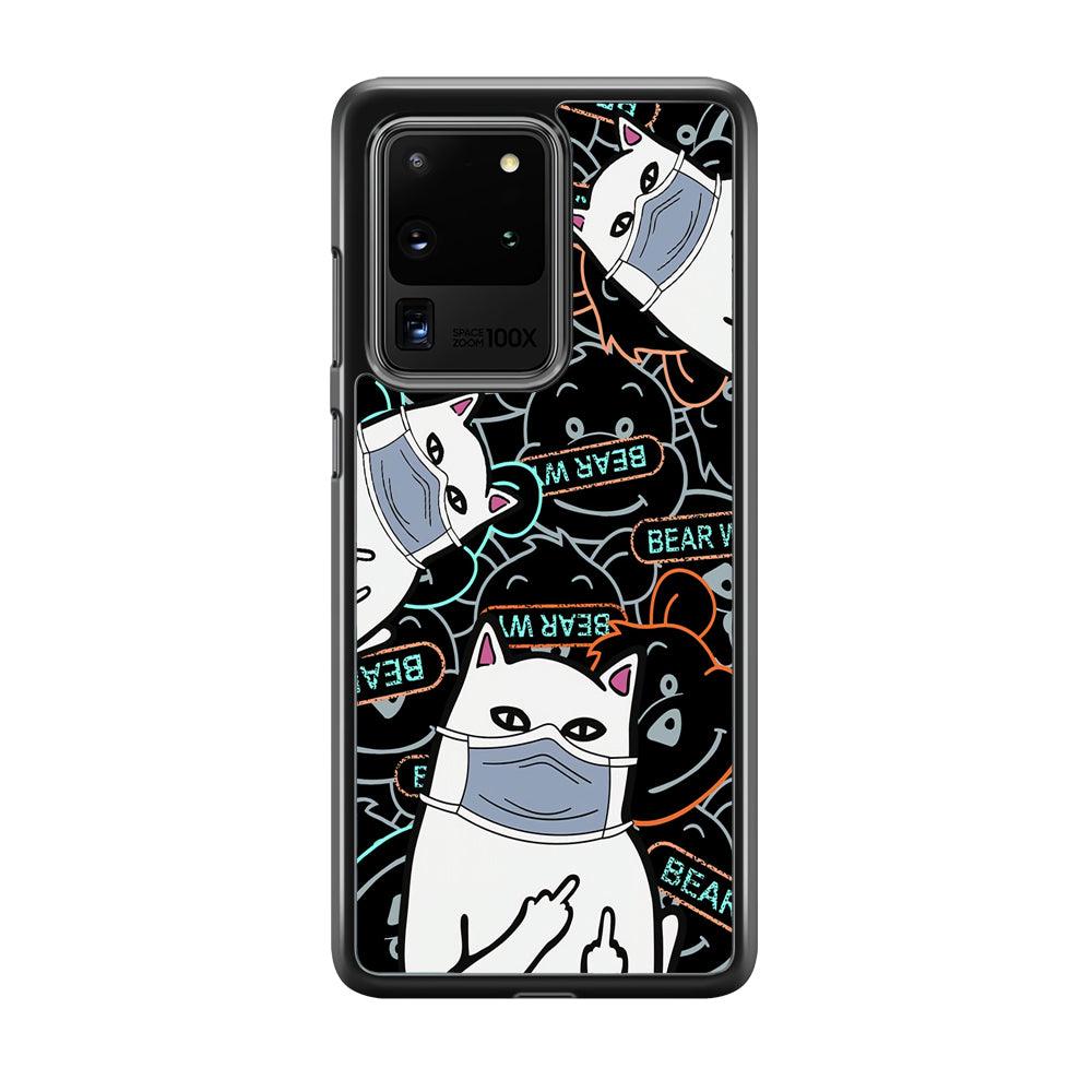 Rip n Dip Mask Master Samsung Galaxy S20 Ultra Case-Rubber Black (2D Case)-Oxvistore