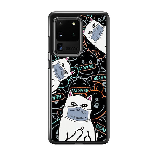 Rip n Dip Mask Master Samsung Galaxy S20 Ultra Case-Rubber Black (2D Case)-Oxvistore