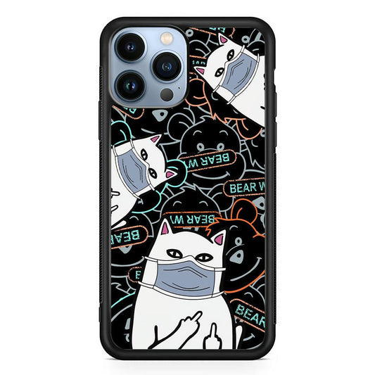 Rip n Dip Mask Master iPhone 14 Pro Case-Rubber Black (2D Case)-Oxvistore