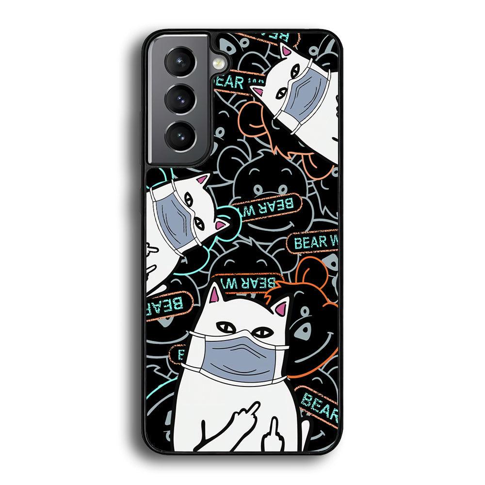 Rip n Dip Mask Master Samsung Galaxy S24 Case-Rubber Black (2D Case)-Oxvistore
