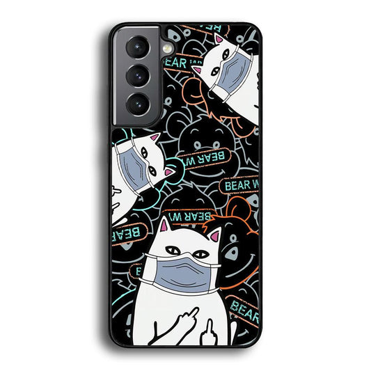 Rip n Dip Mask Master Samsung Galaxy S24 Case-Rubber Black (2D Case)-Oxvistore