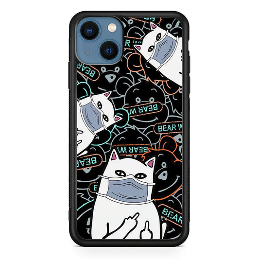 Rip n Dip Mask Master iPhone 14 Case-Rubber Black (2D Case)-Oxvistore
