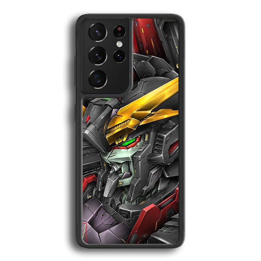 Robot -Transformation of The Machine- Samsung Galaxy S23 Ultra Case-Rubber Black (2D Case)-Oxvistore