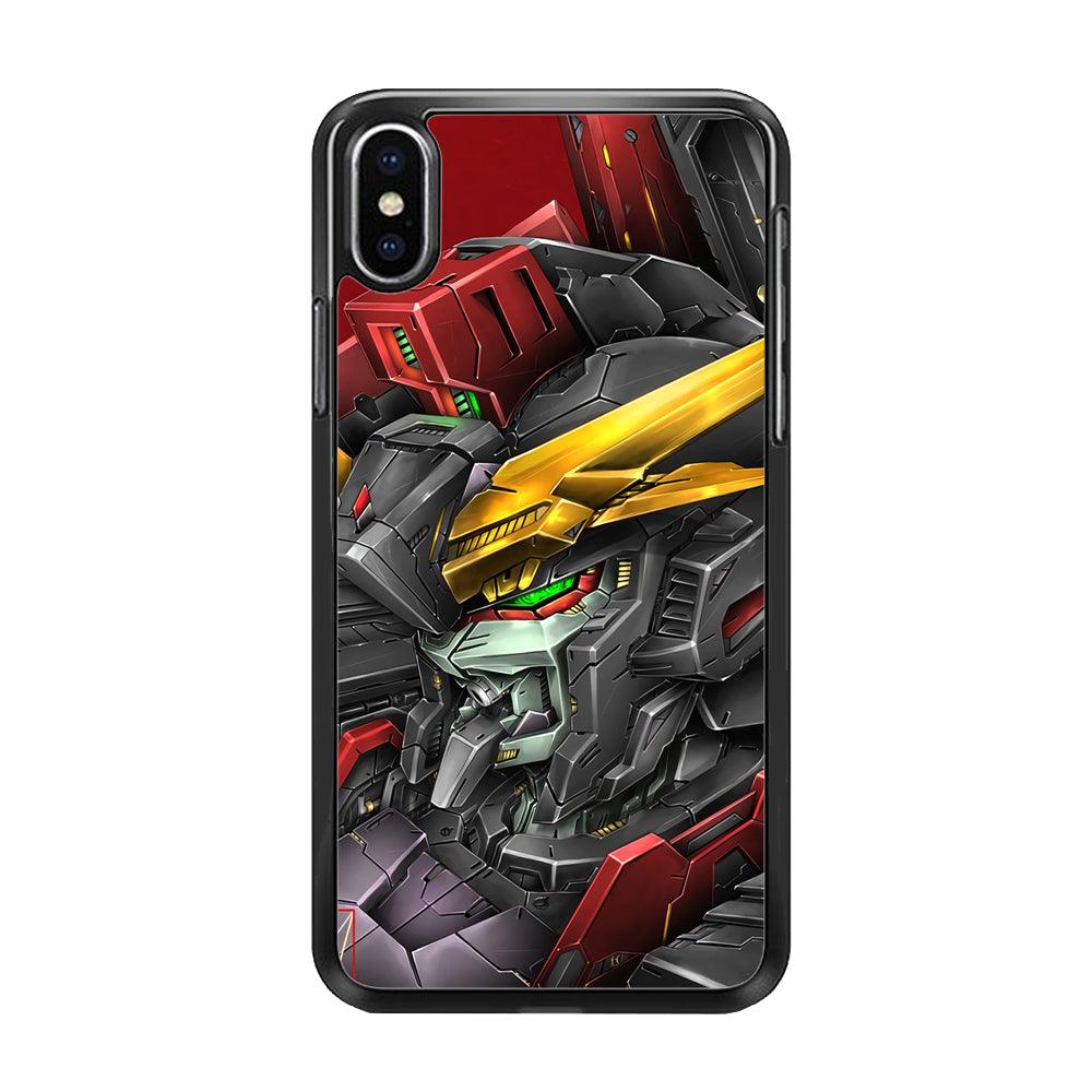 Robot -Transformation of The Machine- iPhone X Case-Rubber Black (2D Case)-Oxvistore