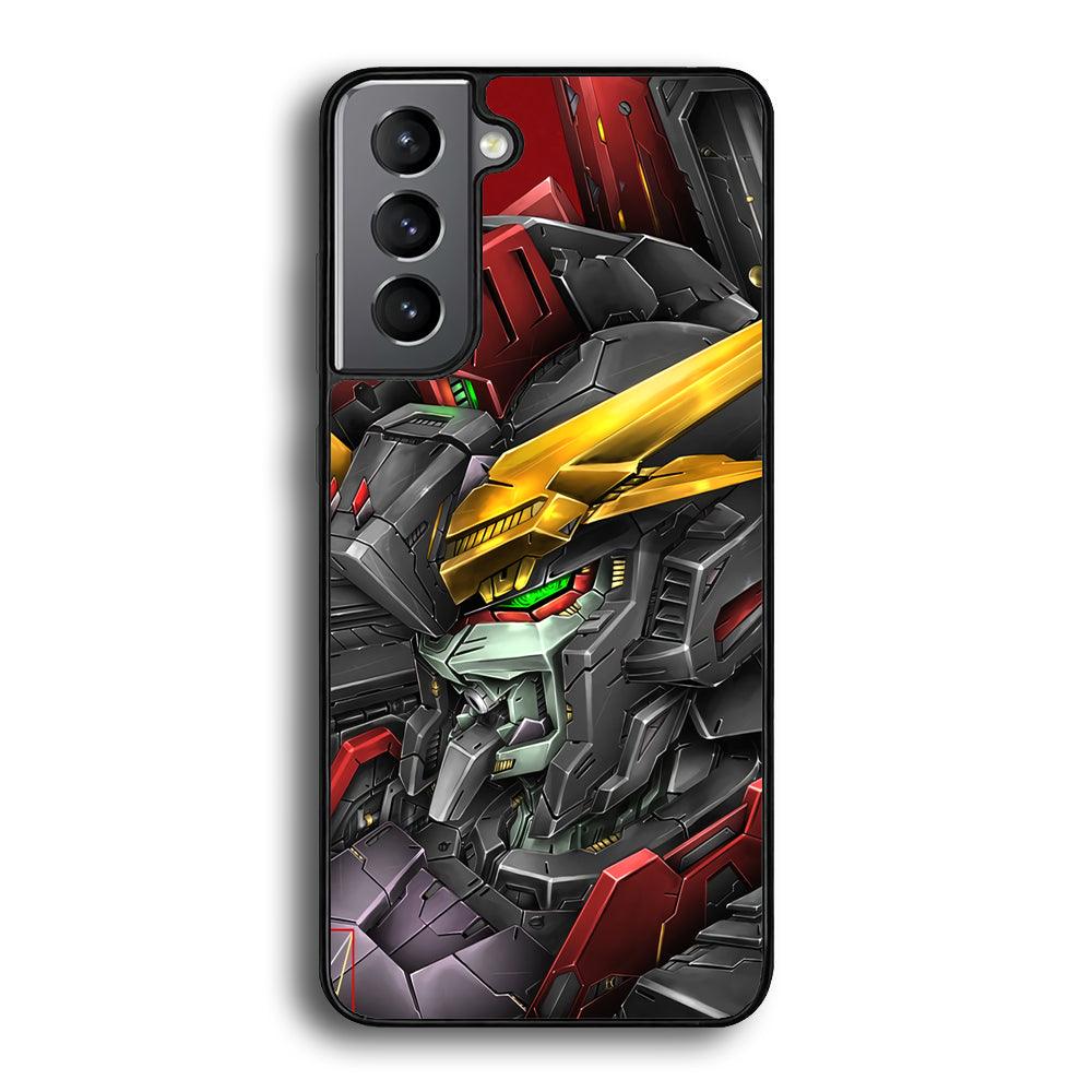 Robot -Transformation of The Machine- Samsung Galaxy S23 Plus Case-Rubber White (2D Case)-Oxvistore