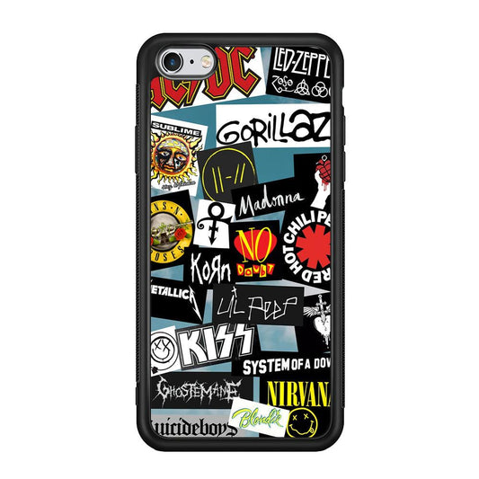 Rock's Band Famous Label iPhone 6 Plus | 6s Plus Case-Oxvistore