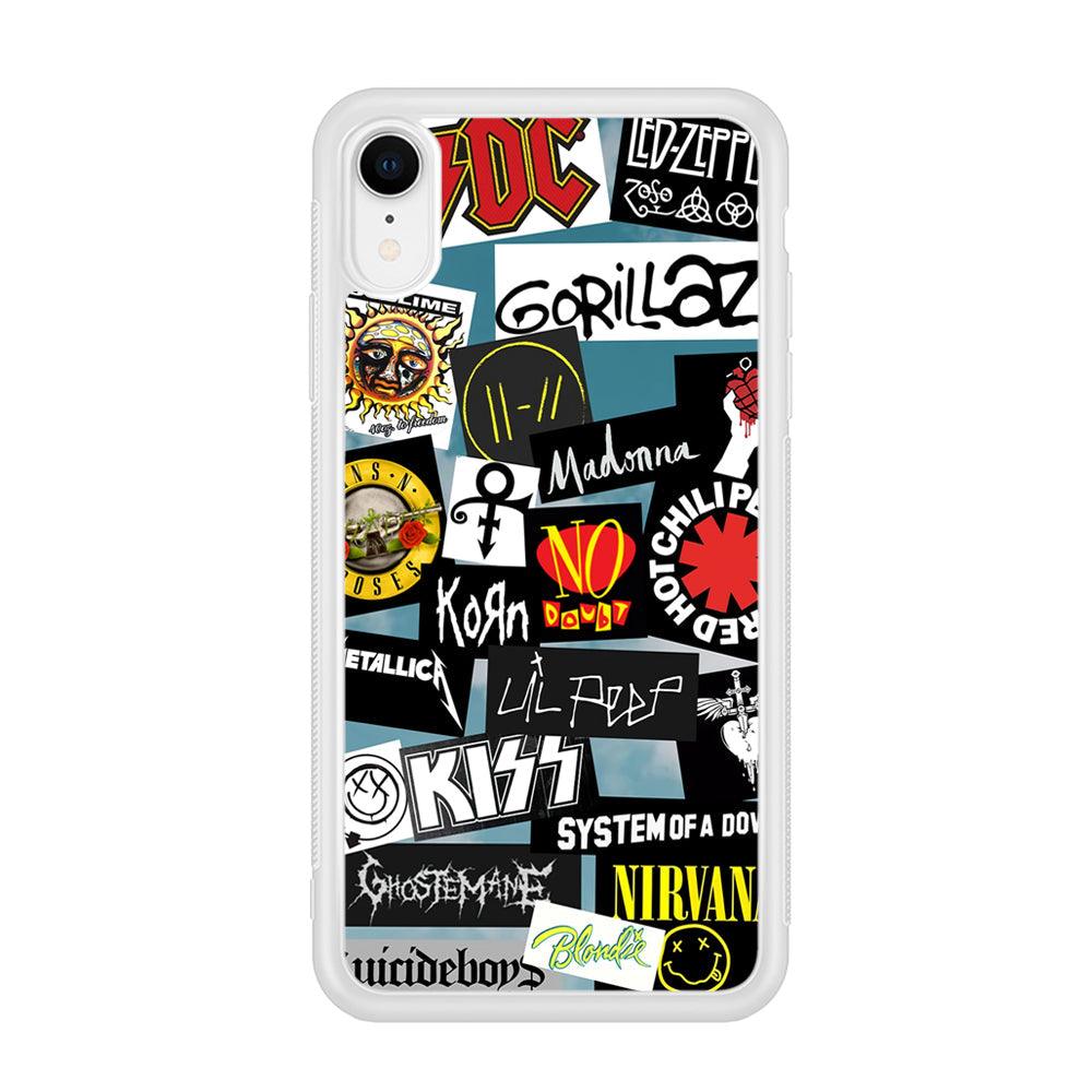 Rock's Band Famous Label iPhone XR Case-Oxvistore